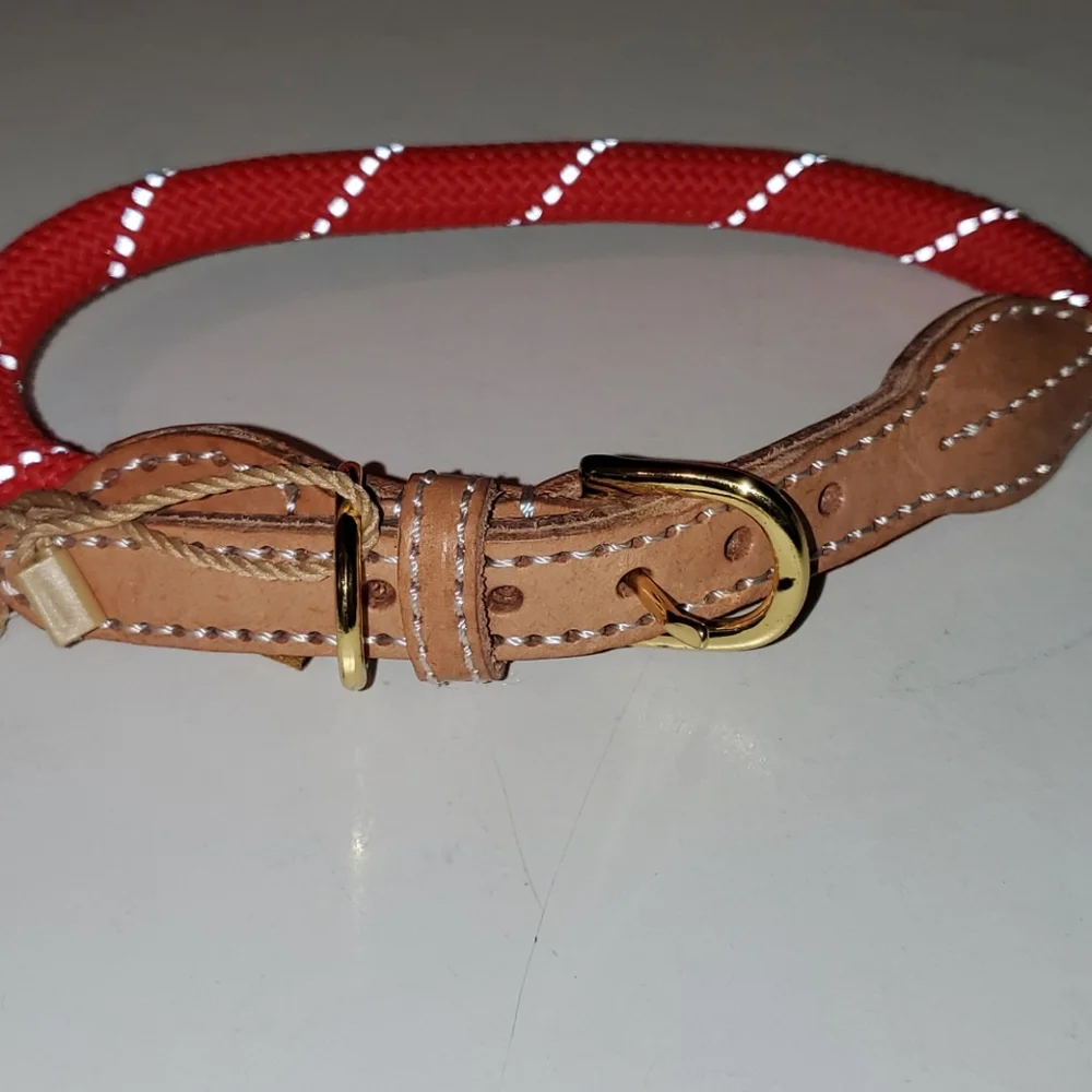 New Digby&Fox red reflective dog collar